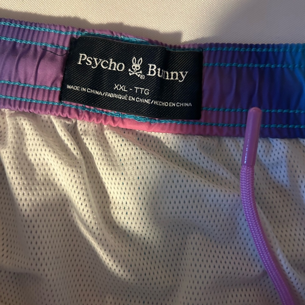 NWT Psycho Bunny Multicolor Swim Trunks NWT - Picture 4 of 4